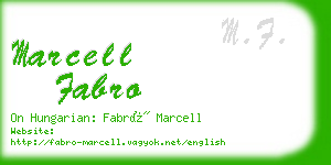 marcell fabro business card